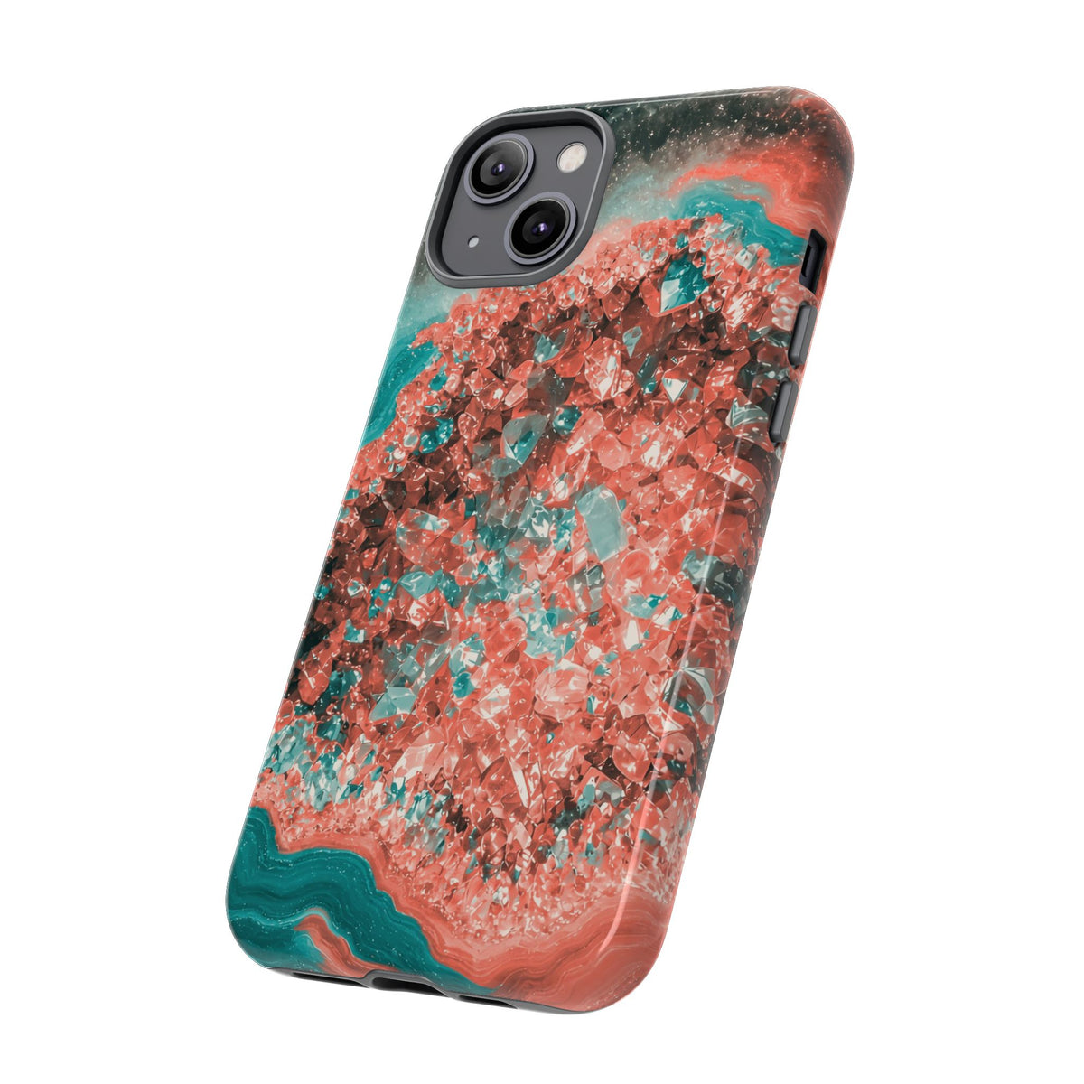 Geode Core - Coral Teal Phone Case