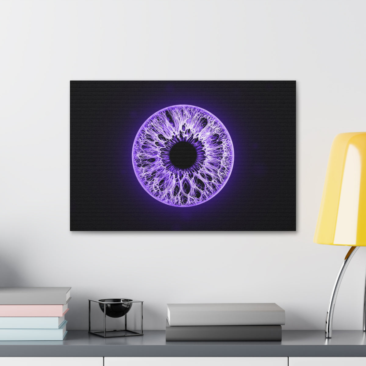 BLXNTT Iris – Lace Web Ultraviolet Glossy Canvas