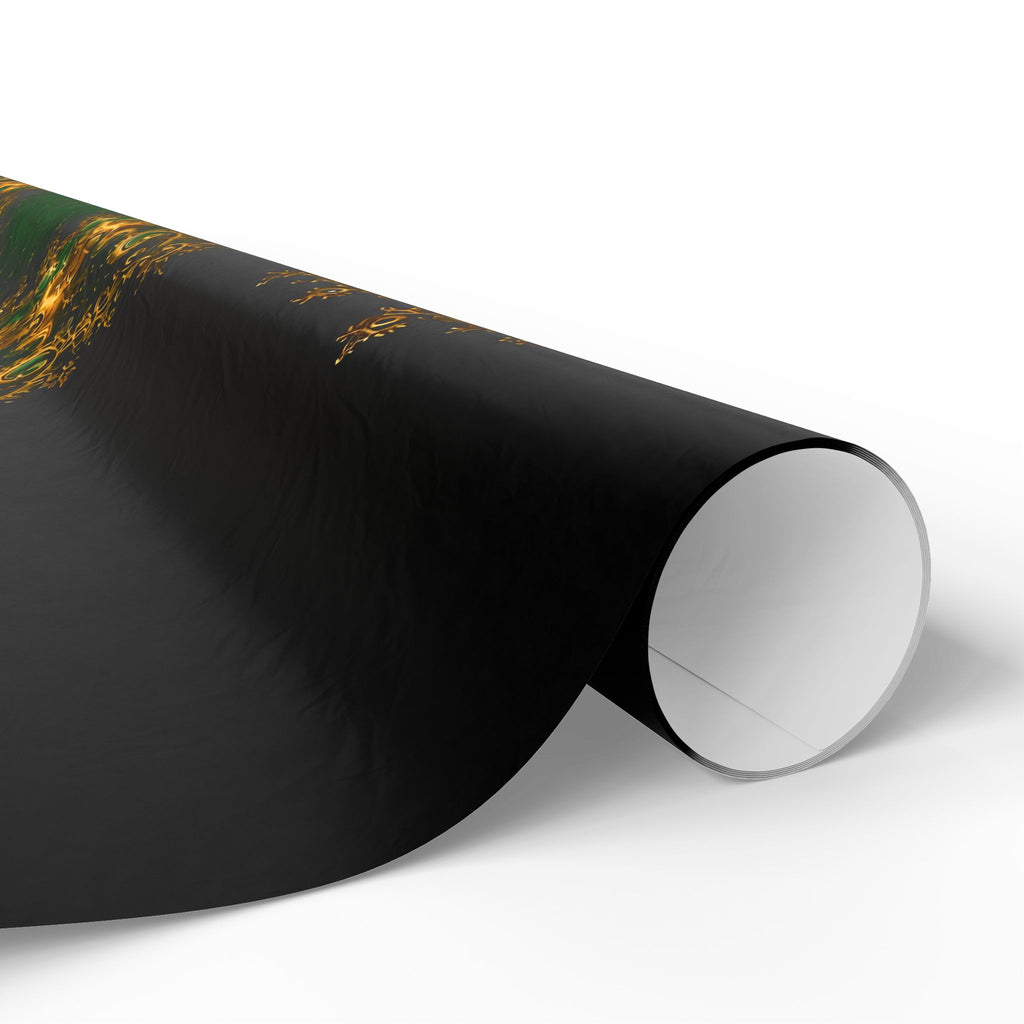 Copper Infinity - Emerald & Gold Wrapping Paper