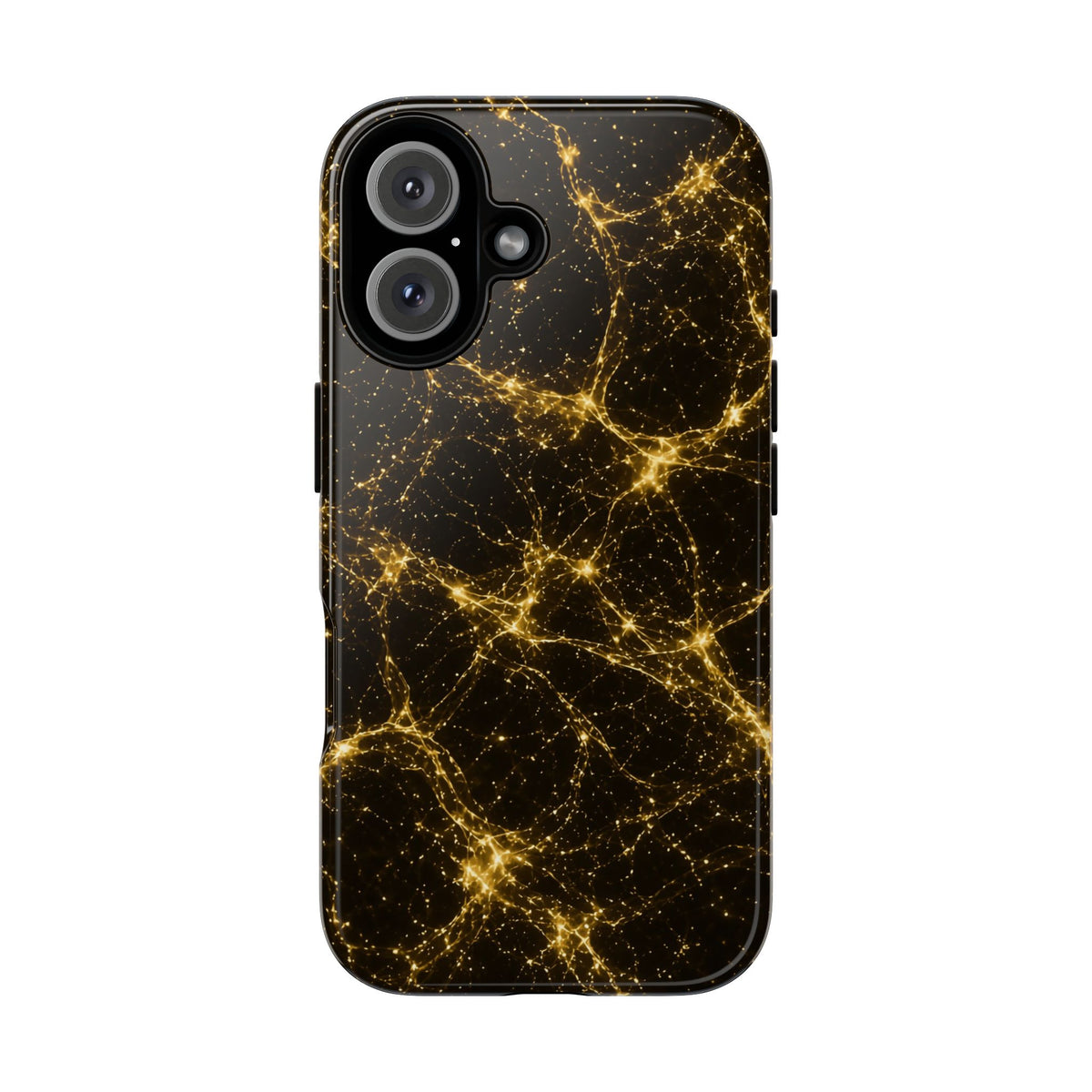 Neon Mycelium - Gold Filigree Phone Case
