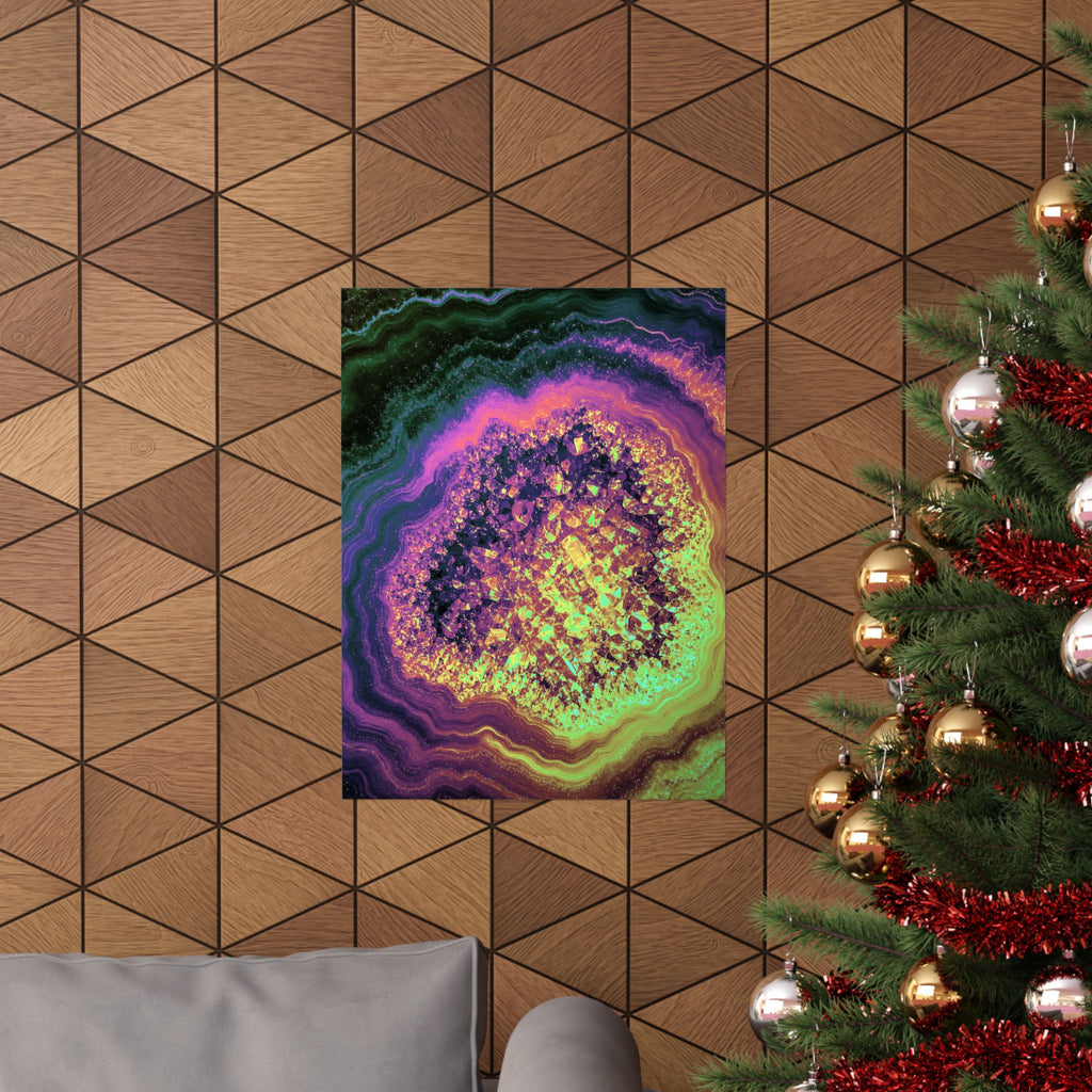 Geode Core - Holographic Poster