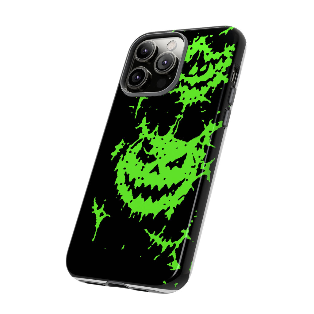 Green Spiderweb Pumpkin Phone Case