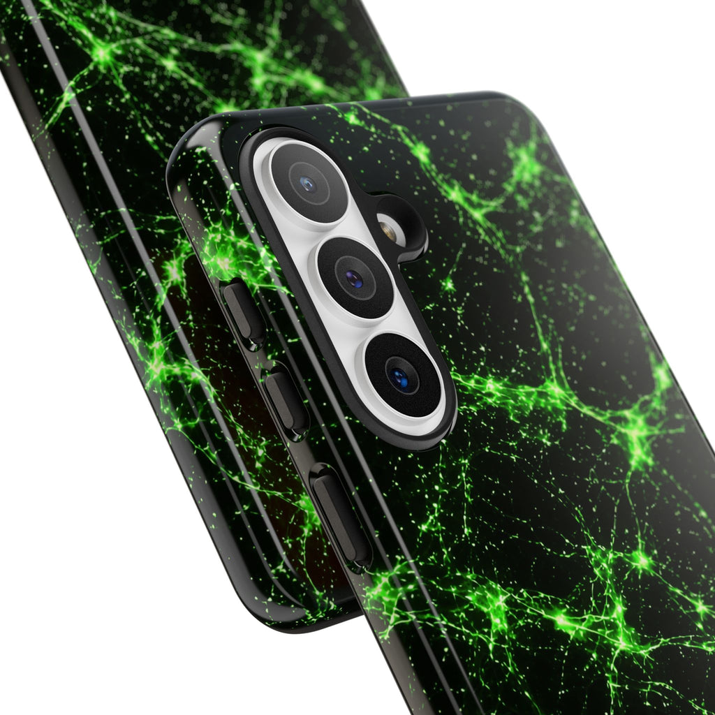 Neon Mycelium - Toxic Lime Phone Case