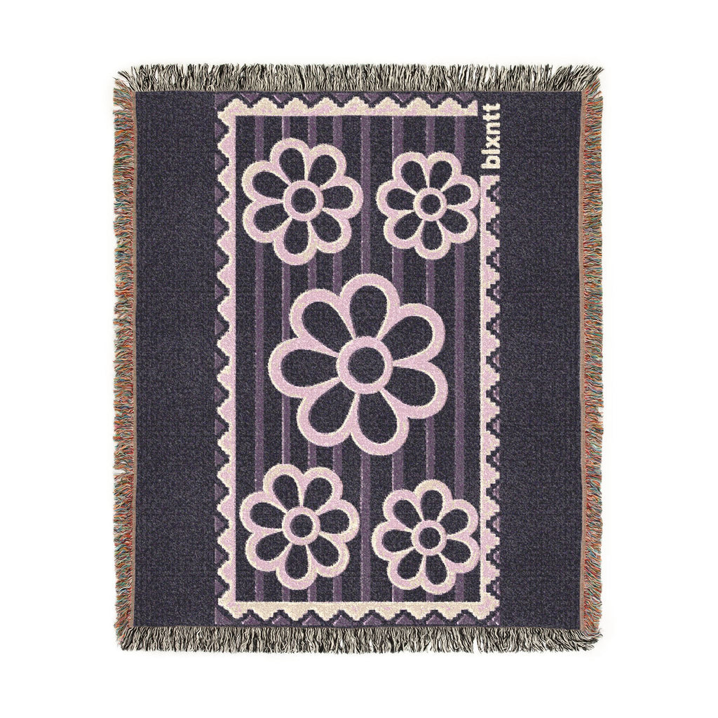 BLXNTT Purple Hippie Woven Blanket #2