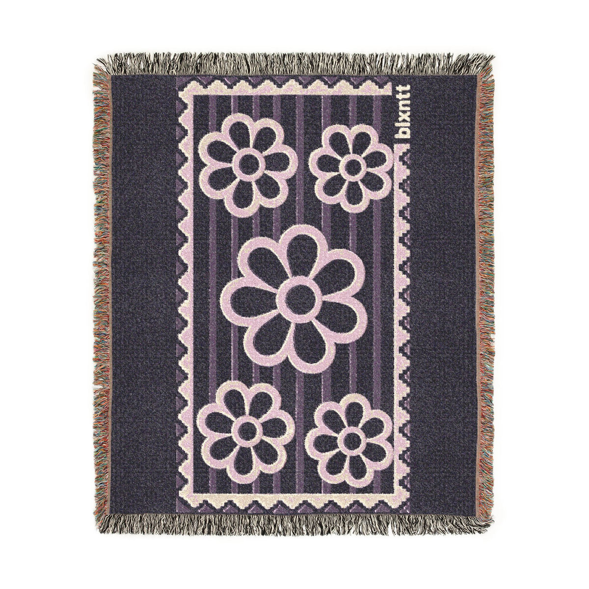 BLXNTT Purple Hippie Woven Blanket #2