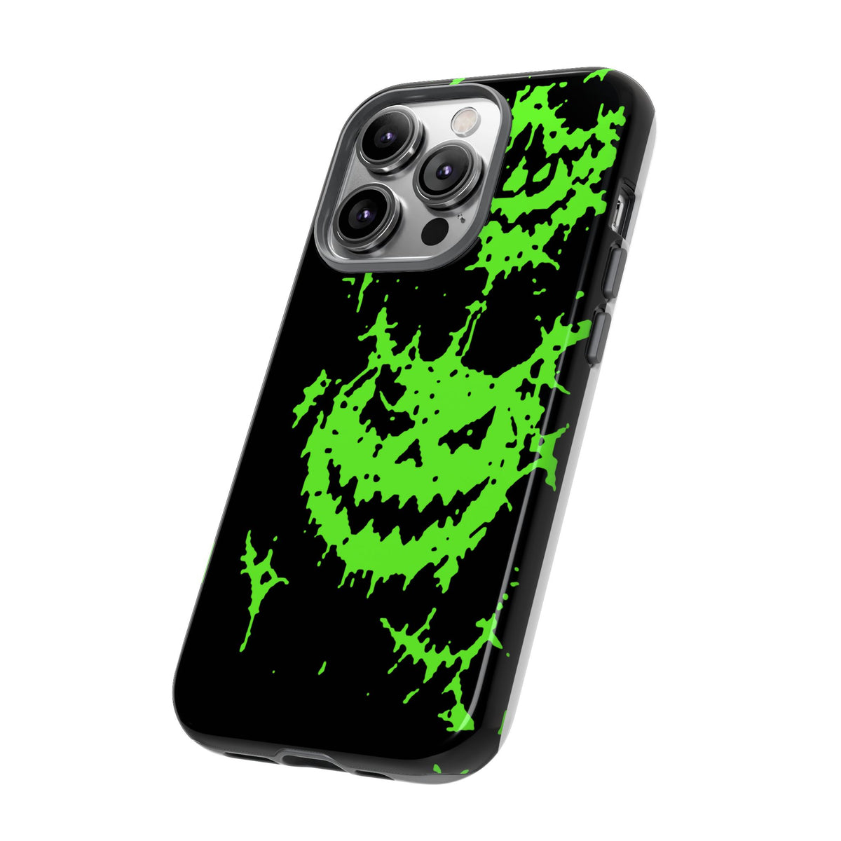 Green Spiderweb Pumpkin Phone Case