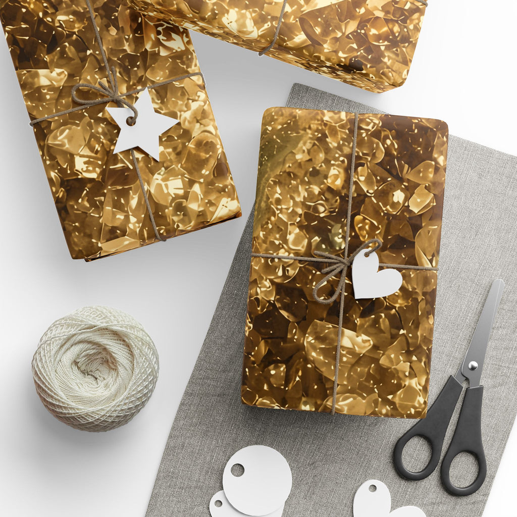 Geode Core - Gold Vein Wrapping Paper