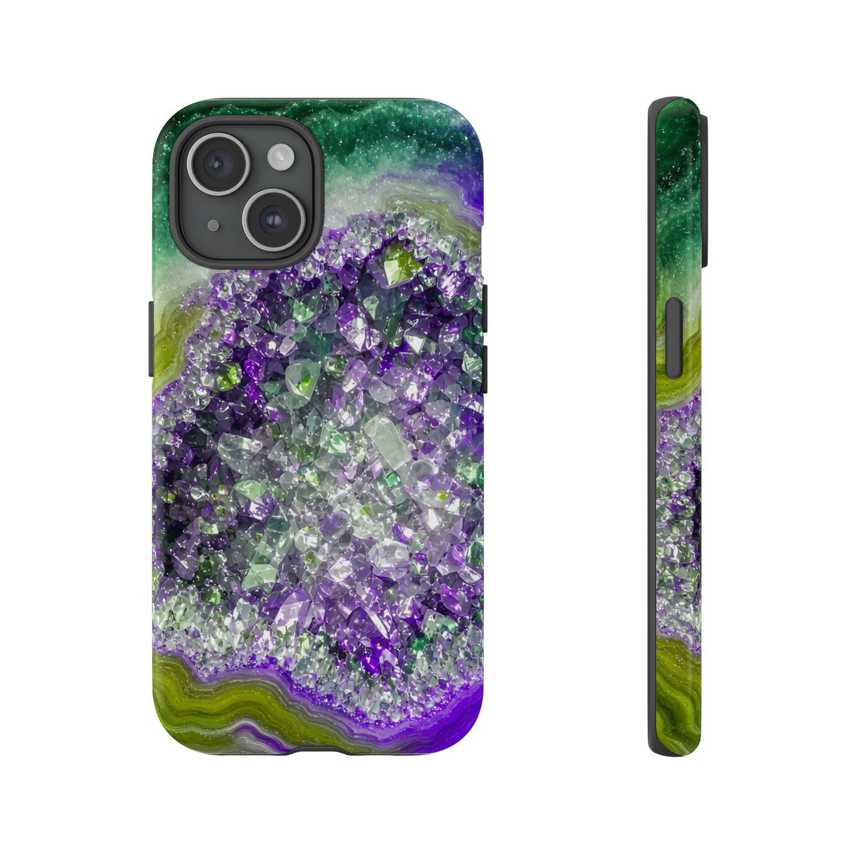 Geode Core - Ruby Emerald Phone Case