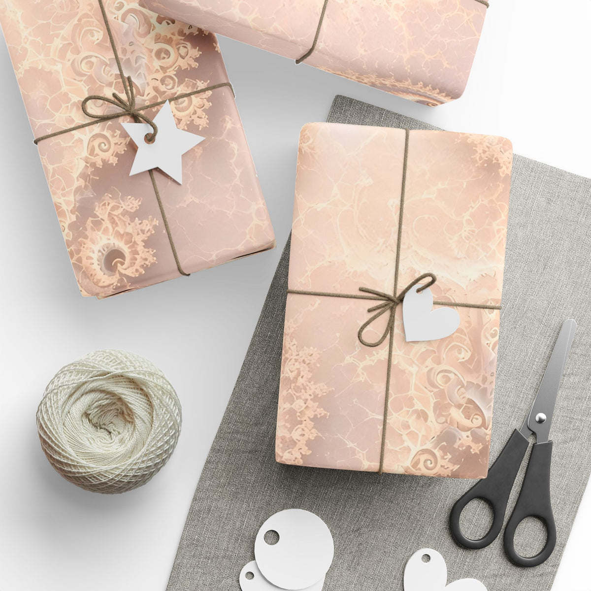 Copper Infinity - Champagne Pearl Wrapping Paper
