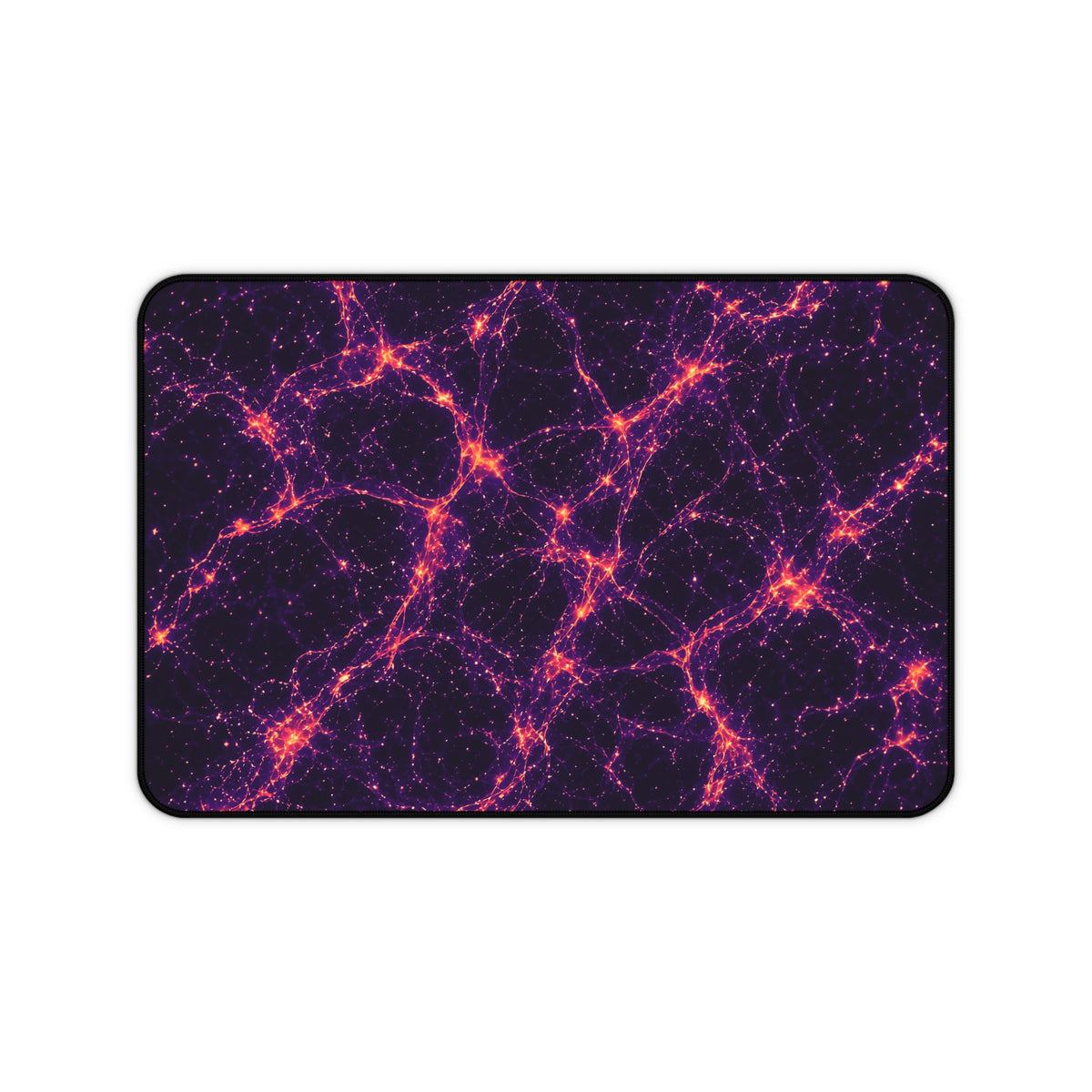 Neon Mycelium - Sunset Synapse Desk Mat