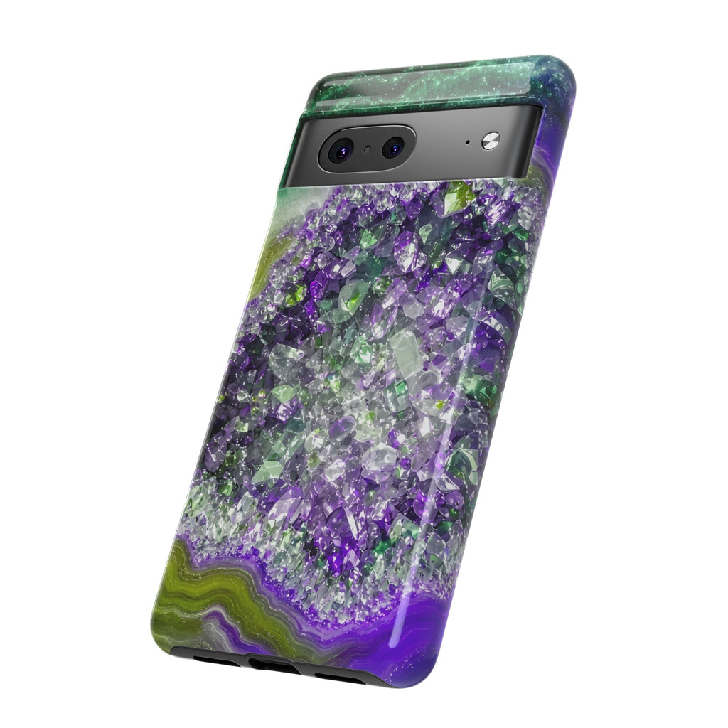 Geode Core - Ruby Emerald Phone Case
