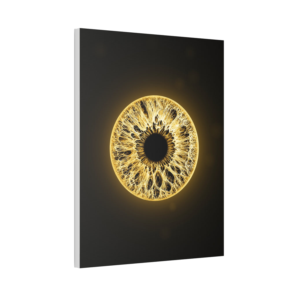 BLXNTT Iris – Lace Web Molten Gold Glossy Canvas