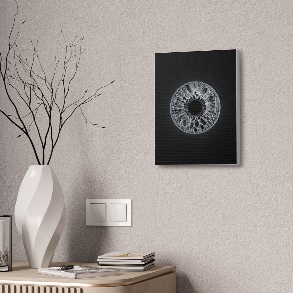 BLXNTT Iris – Lace Web Gray Glossy Canvas