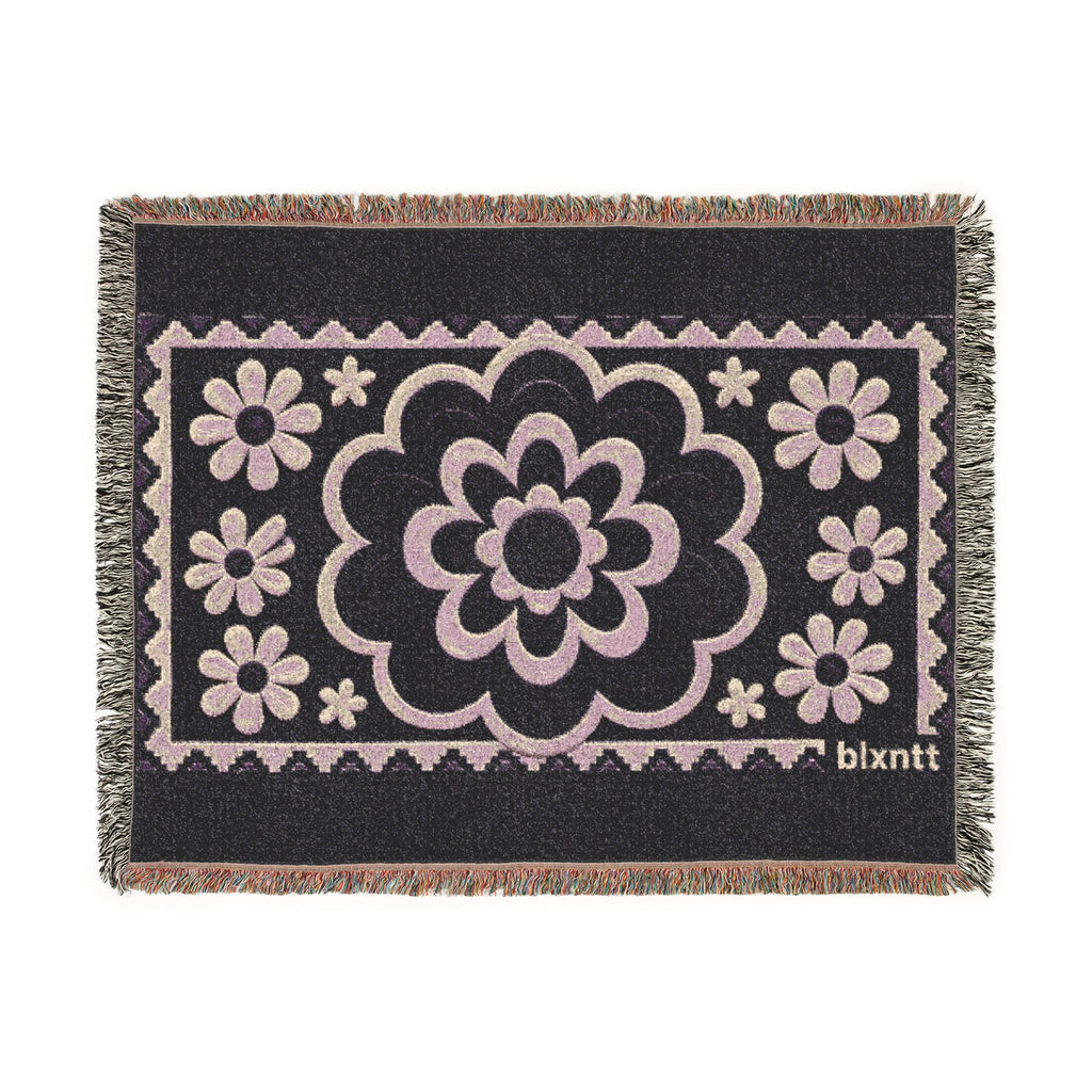 BLXNTT Purple Hippie Woven Blanket #1