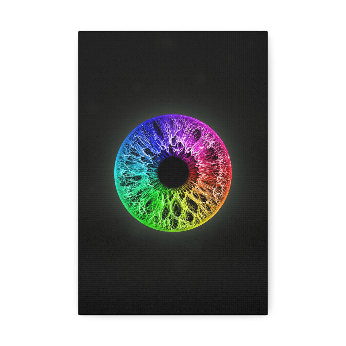 BLXNTT Iris – Lace Web Rainbow Sectors Glossy Canvas