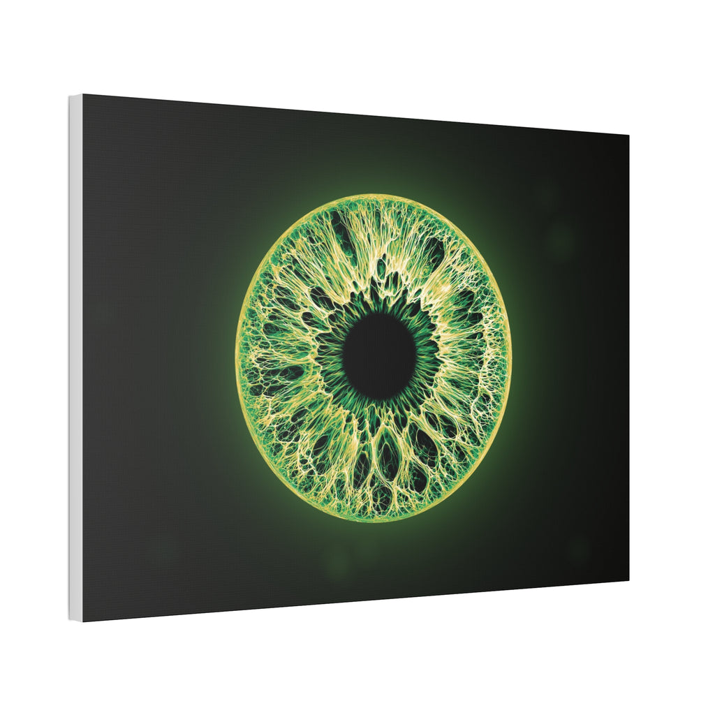 BLXNTT Iris – Lace Web Emerald Gold Glossy Canvas