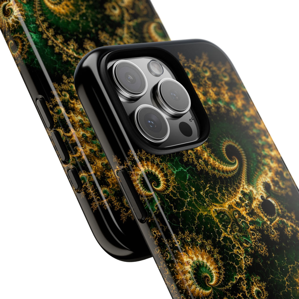 Copper Infinity - Emerald & Gold Phone Case