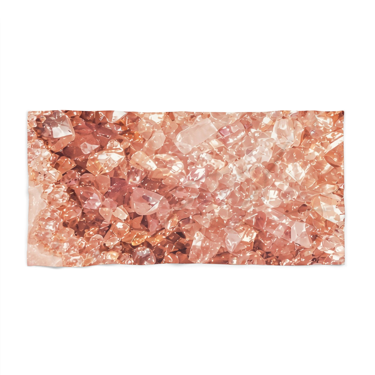 Geode Core - Peach Sorbet Beach Towel