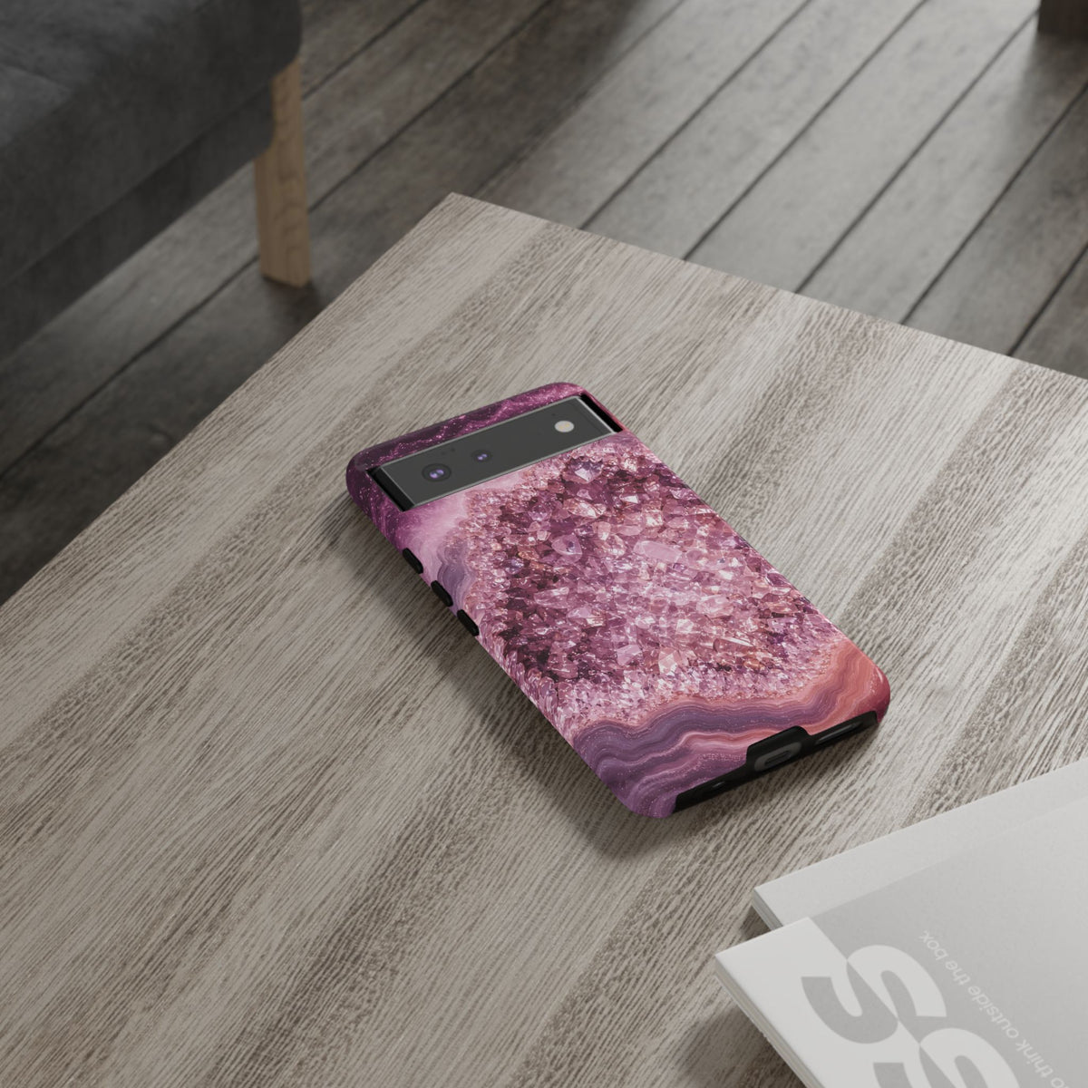 Geode Core - Rose Quartz Phone Case
