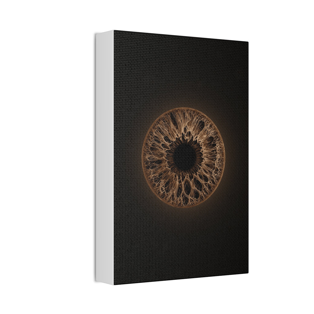 BLXNTT Iris – Lace Web Dark Brown Glossy Canvas