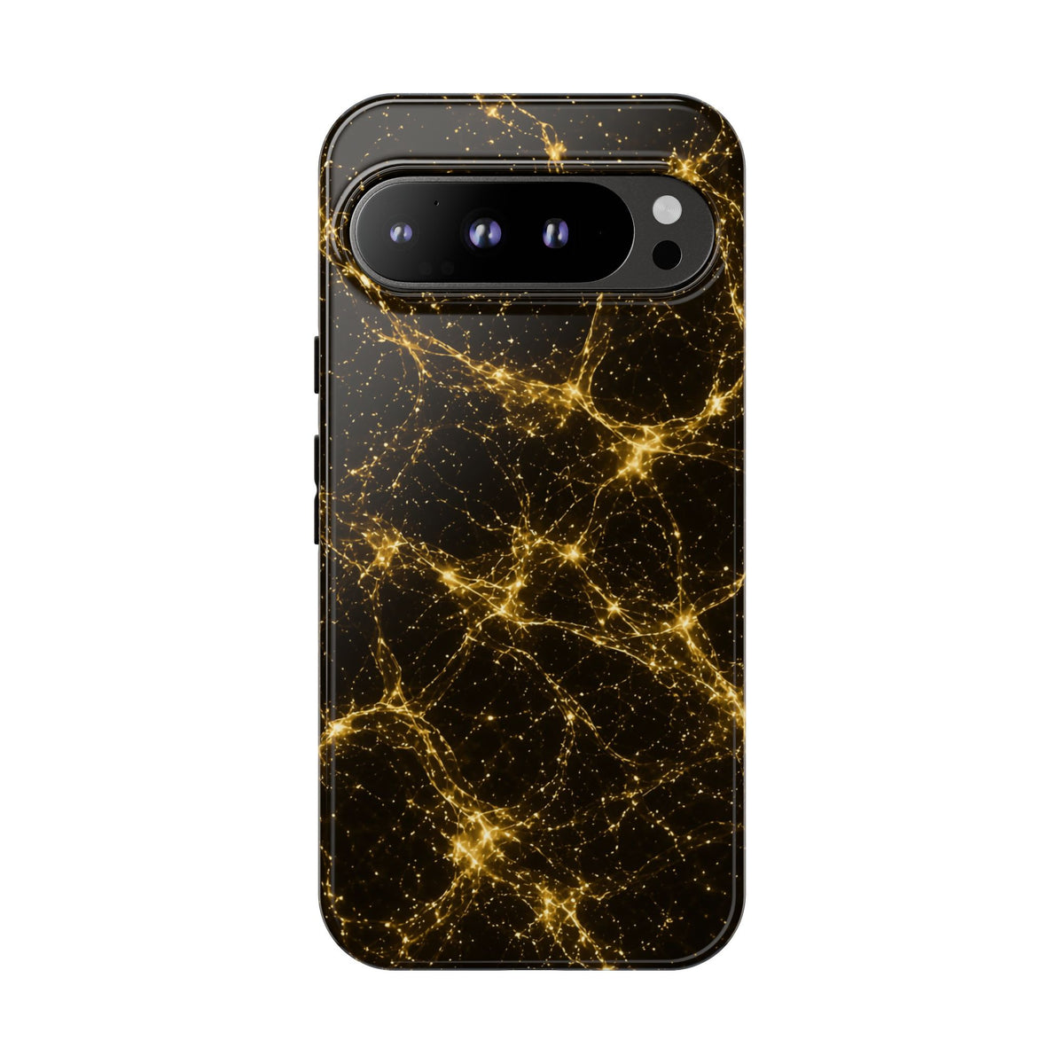 Neon Mycelium - Gold Filigree Phone Case