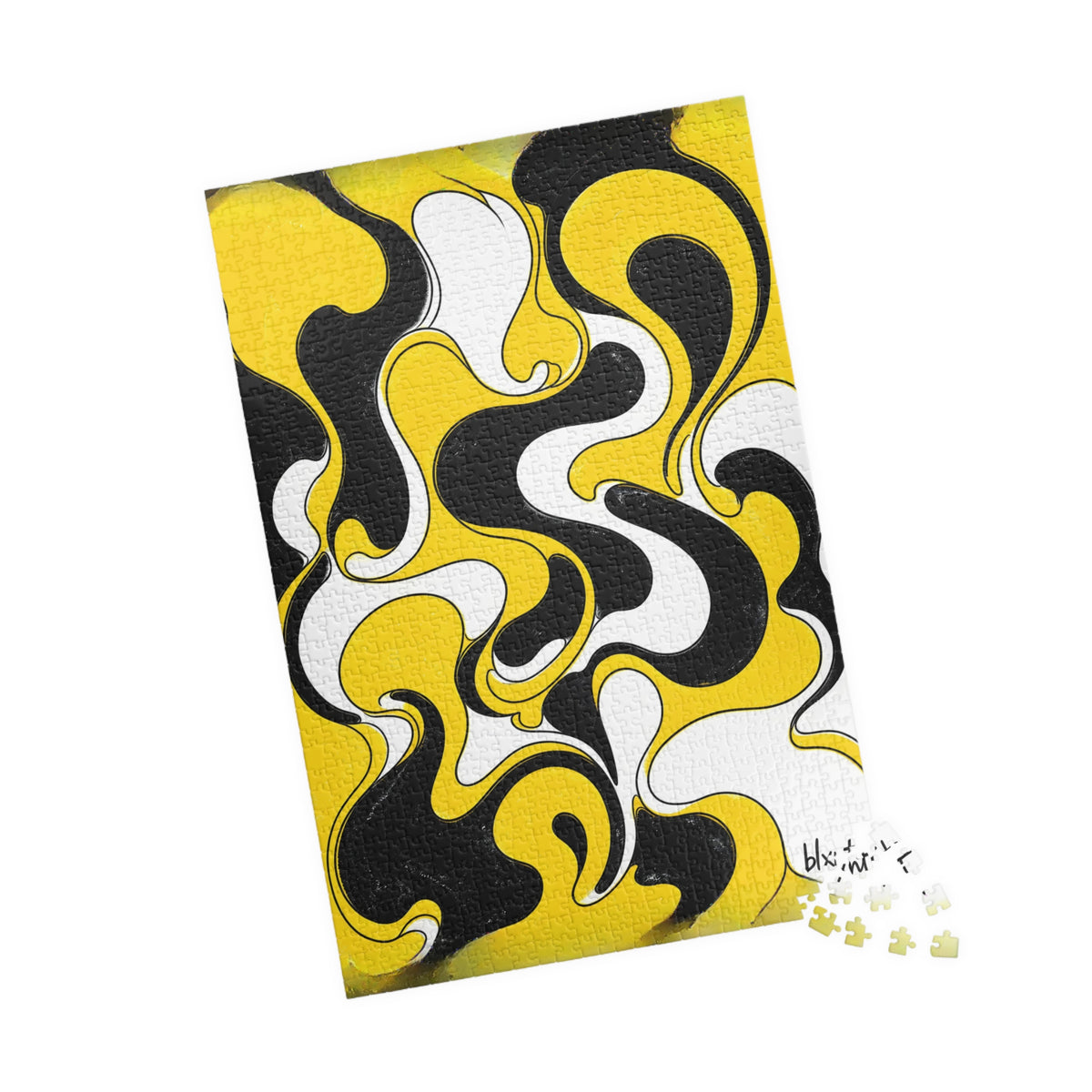 Fillmore Flow - Hazard Yellow Jigsaw Puzzle