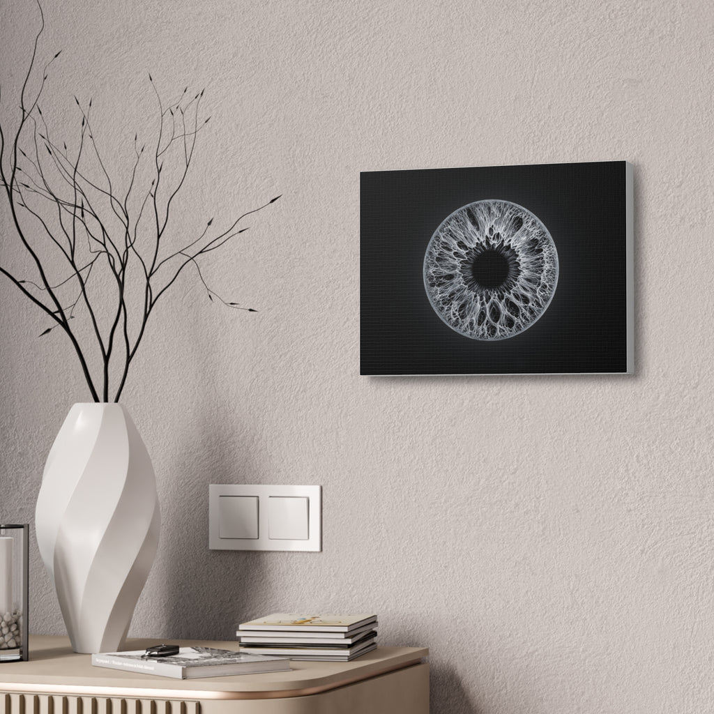 BLXNTT Iris – Lace Web Gray Glossy Canvas