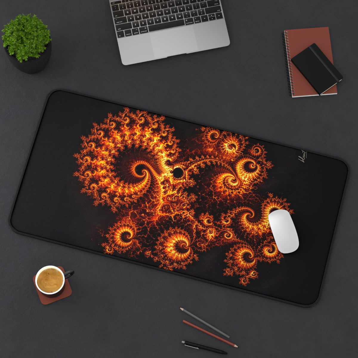 Copper Infinity - Molten Lava Desk Mat