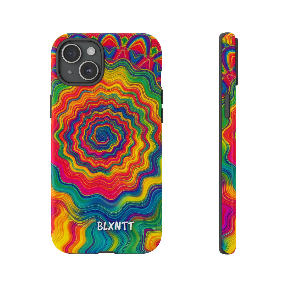 Hypnotic Rainbow Ripple Phone Case