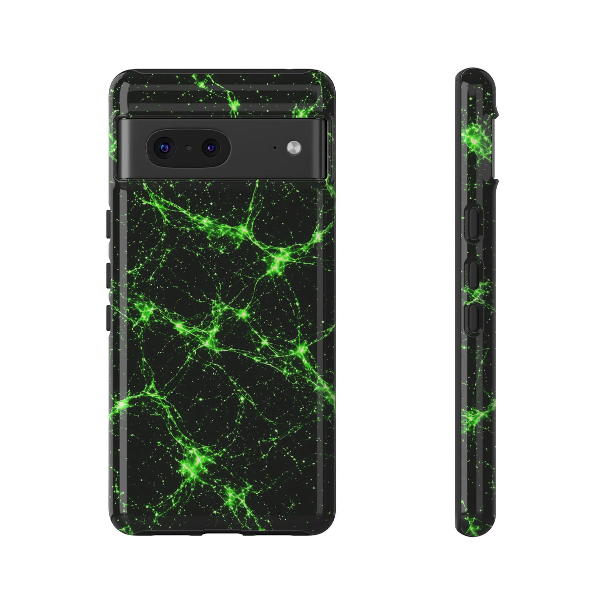 Neon Mycelium - Toxic Lime Phone Case