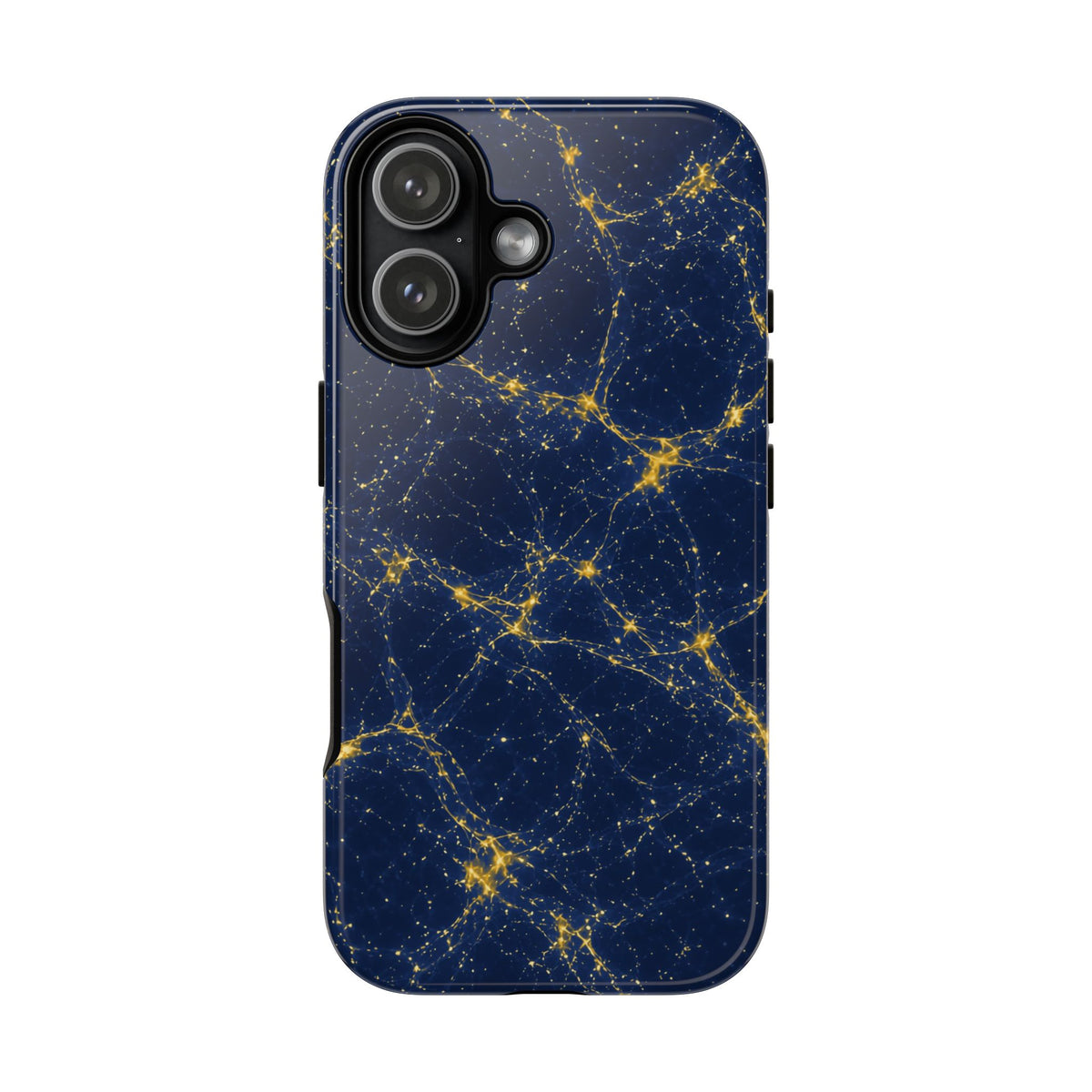 Neon Mycelium - Mustard Navy Phone Case