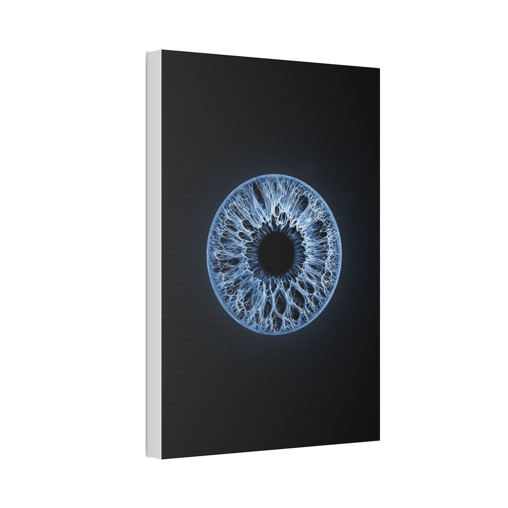BLXNTT Iris – Lace Web Blue Glossy Canvas
