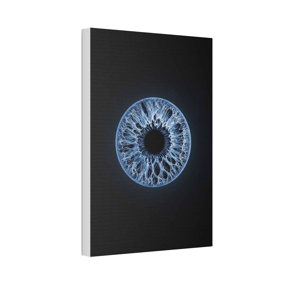 BLXNTT Iris – Lace Web Blue Glossy Canvas