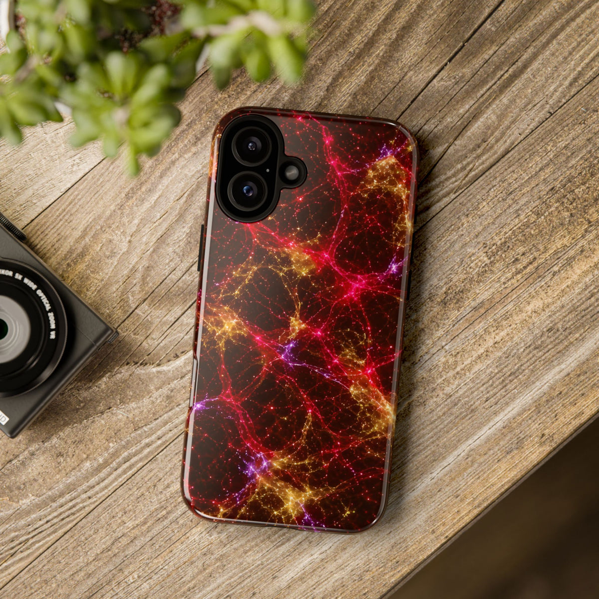 Neon Mycelium - Rainbow Nerve Phone Case