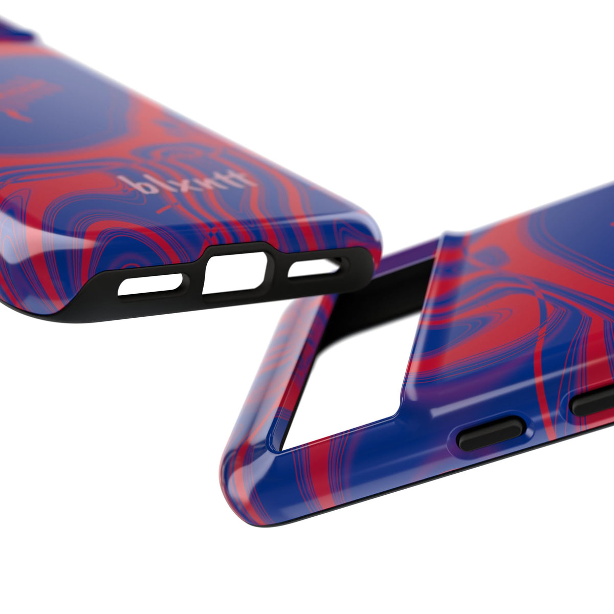Royal Blue & Red Trippy Football Phone Case