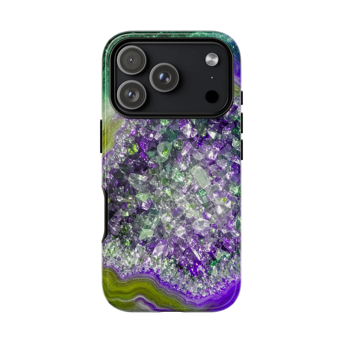 Geode Core - Ruby Emerald Phone Case