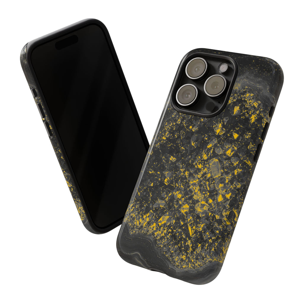 Geode Core - Mono Gold Spark Phone Case