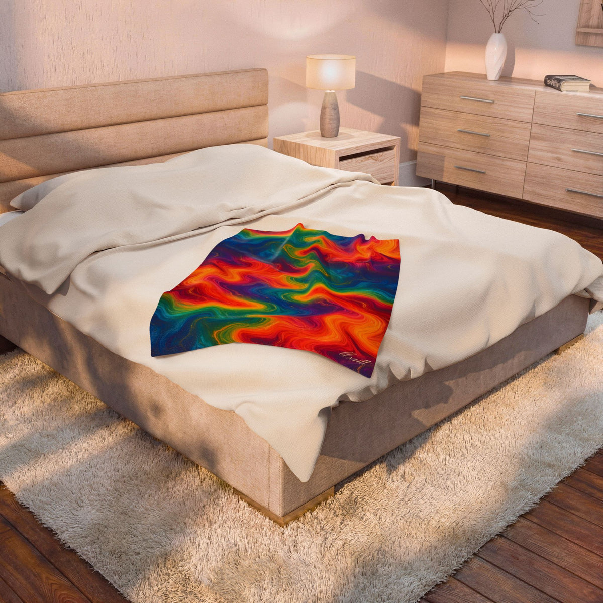 Rainbow Marble Blanket
