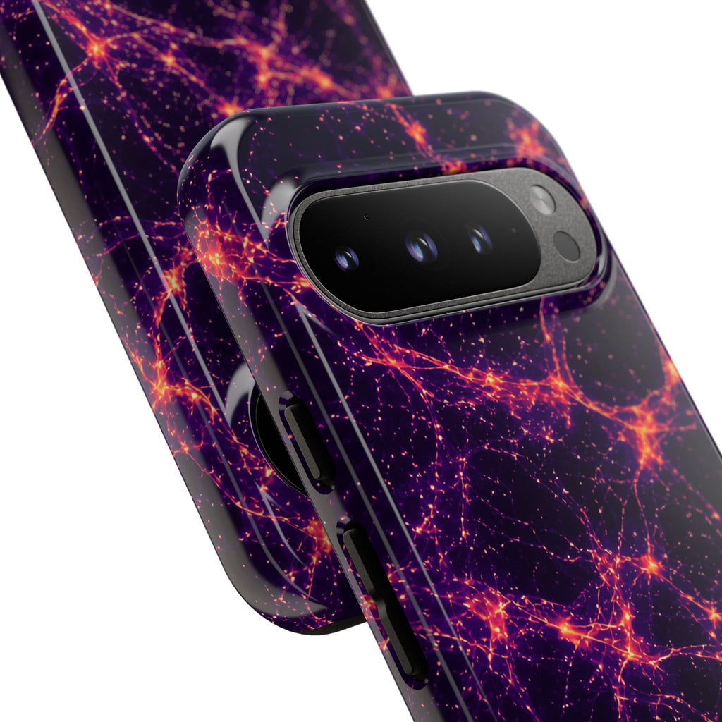Neon Mycelium - Sunset Synapse Phone Case