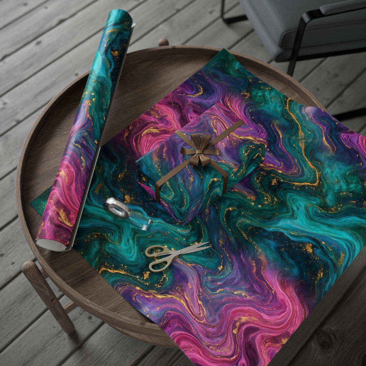 Aurora Marble Wrapping Paper
