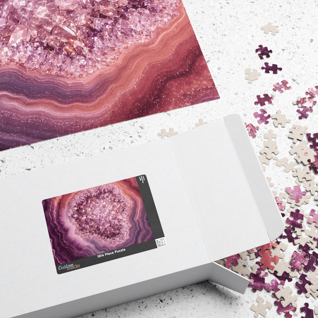 Geode Core - Rose Quartz Jigsaw Puzzle