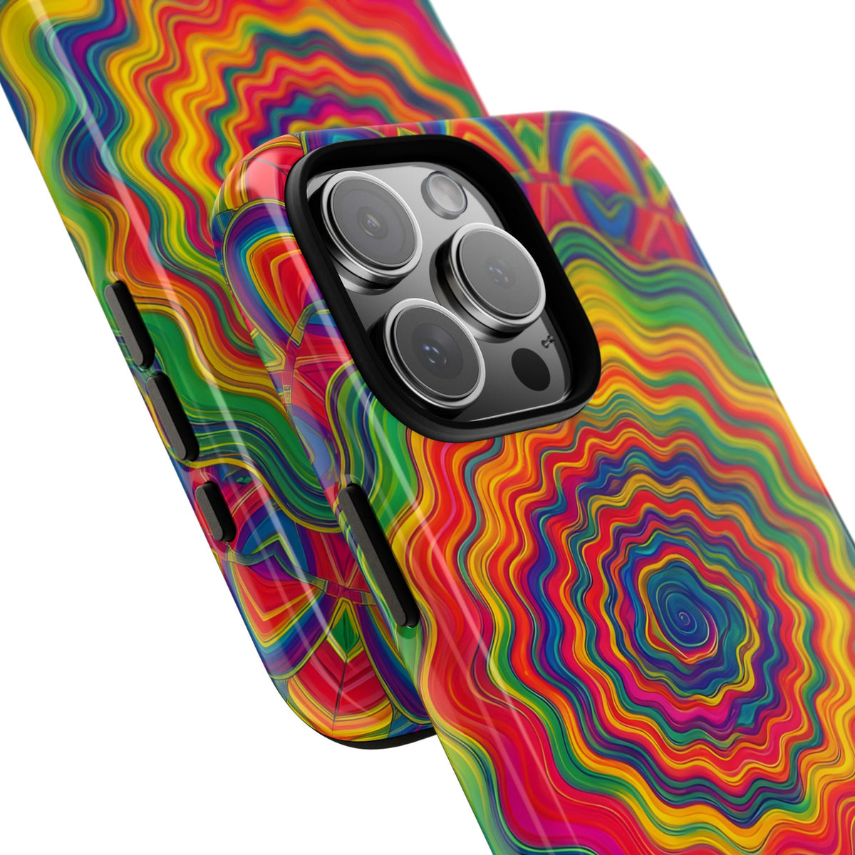 Hypnotic Rainbow Ripple Phone Case