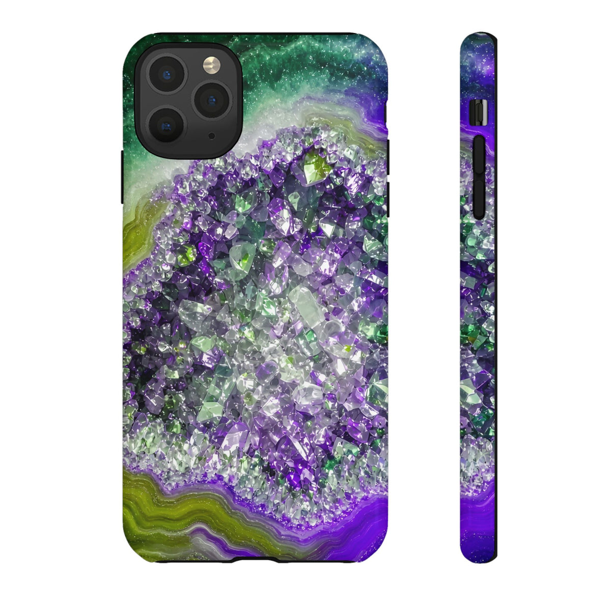 Geode Core - Ruby Emerald Phone Case