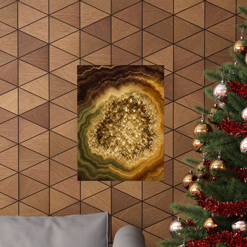 Geode Core - Gold Vein Poster