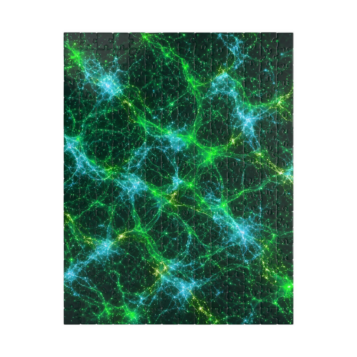 Neon Mycelium - Mermaid Jigsaw Puzzle