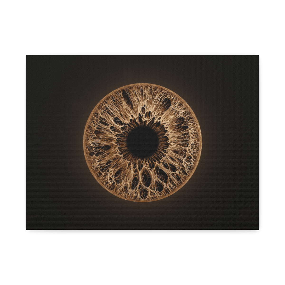BLXNTT Iris – Lace Web Light Brown Glossy Canvas
