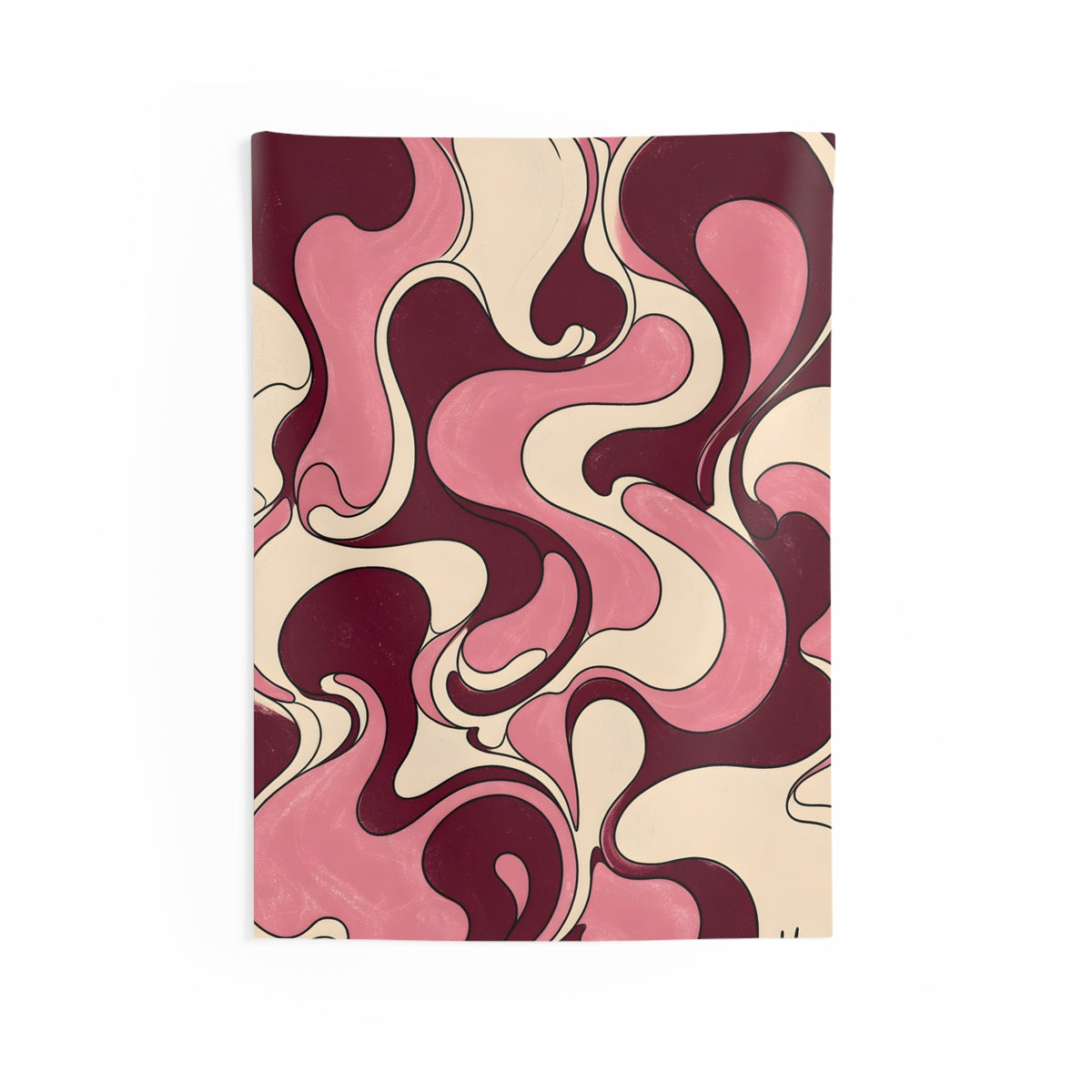 Fillmore Flow - Burgundy & Blush Tapestry