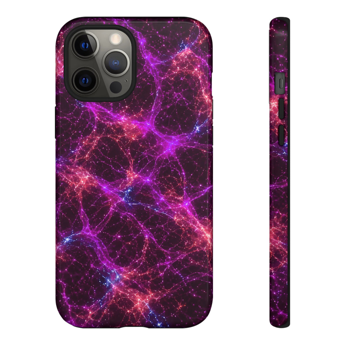 Neon Mycelium - Ember Orchid Phone Case