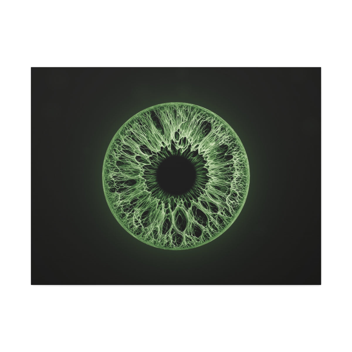 BLXNTT Iris – Lace Web Green Glossy Canvas