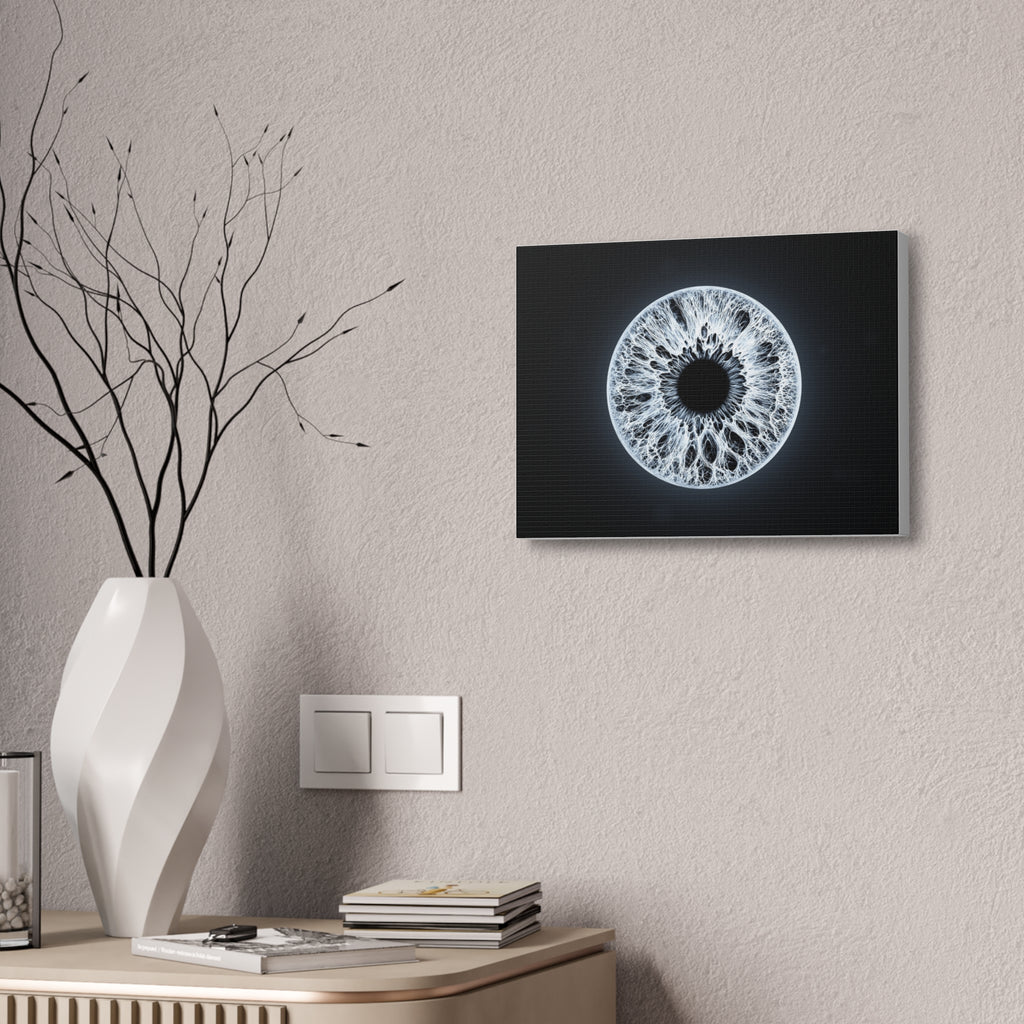 BLXNTT Iris – Lace Web Ice Silver Glossy Canvas